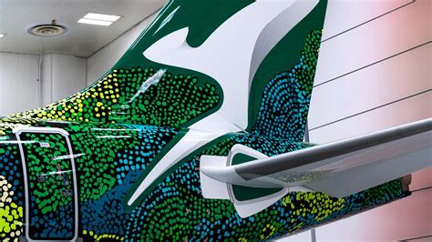 Qantas First Airbus A Receives Indigenous Art Series Paint Job