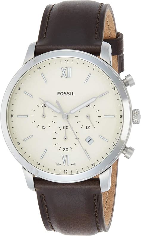 Fossil Men S Neutra Chrono Quartz Stainless Steel And Leather Casual