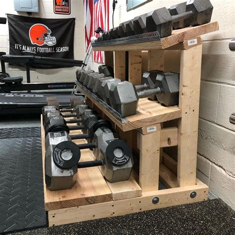 Amazing Diy Dumbbell Racks For Home Gyms Kaizen Diy Gym