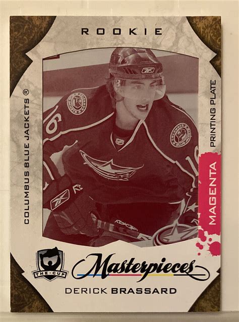 2008 09 Upper Deck The Cup Magenta Printing Plate Derick Brassard RC 1