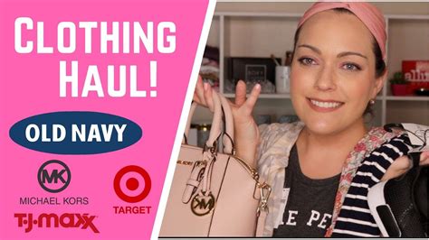 NEW CLOTHING HAUL Target Old Navy TJ Maxx More YouTube