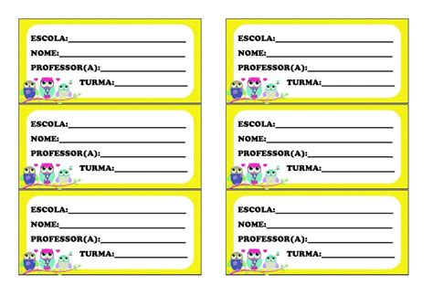Crachá Para Editar E Imprimir - Crachá infantil para Editar e imprimir – Click Escolar