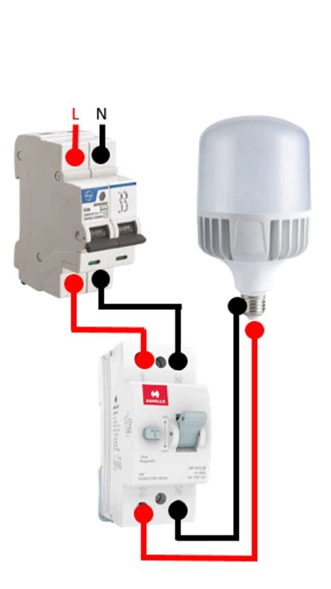 RCCB Wiring Diagram | Lamp, Home decor, Decor