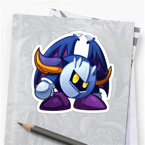 Meta Knight Old Sticker By Batmanportal14 Redbubble