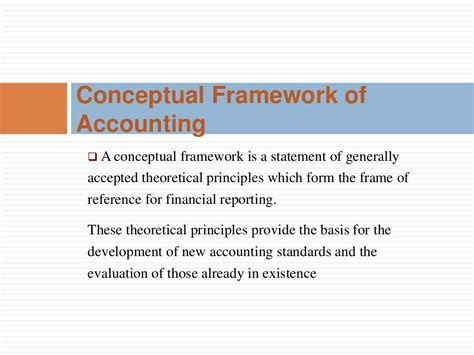 Conceptual Framework of Accounting