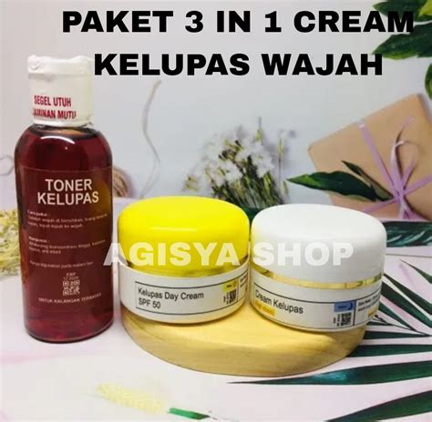 Paket In Cream Kelupas Pengelupasan Cream Kelupas Wajah Siang Malam