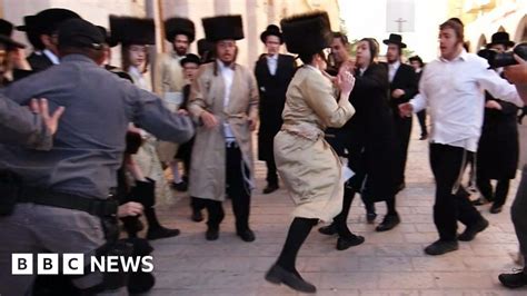 Clashes As Ultra Orthodox Jews Protest Against Eurovision