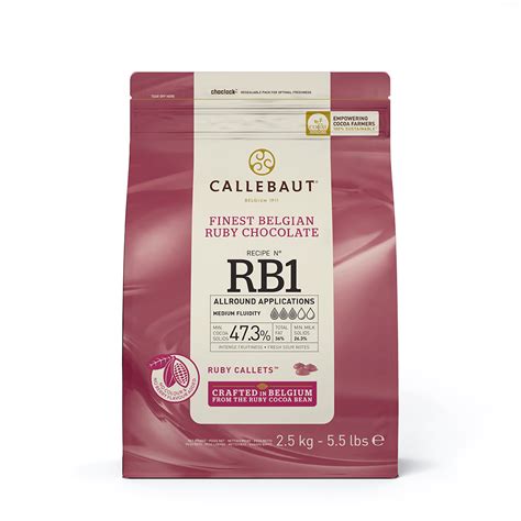 Callebaut Ruby Chocolate Rb1 25kg Callets