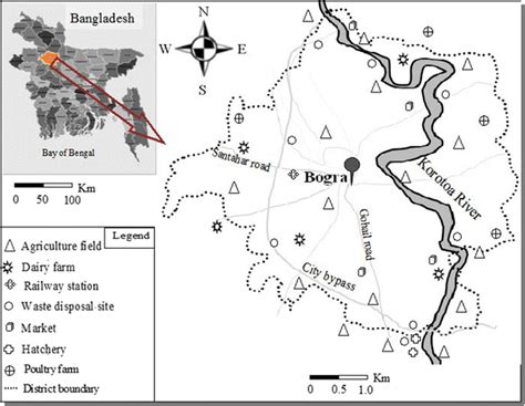 Map Of Bogra District Bangladesh Vally Isahella