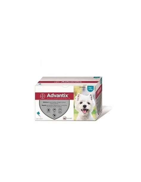 Pipeta Advantix Para Perros De 4 A 10kg 1 Unidad