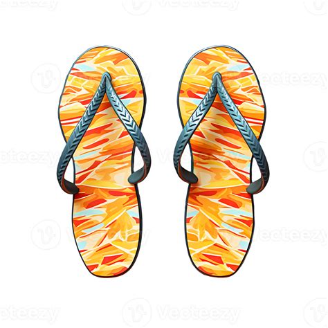 Ai Generated Colored Beach Flip Flops Without Background 38077862 Png