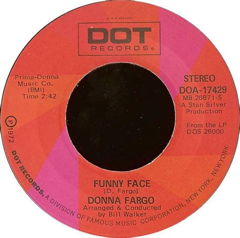 Donna Fargo Funny Face Vinyl 7 Single 1972 [r1338017] Discogs