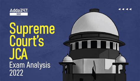 Supreme Court JCA Exam Analysis 2022 26th September Shift 1