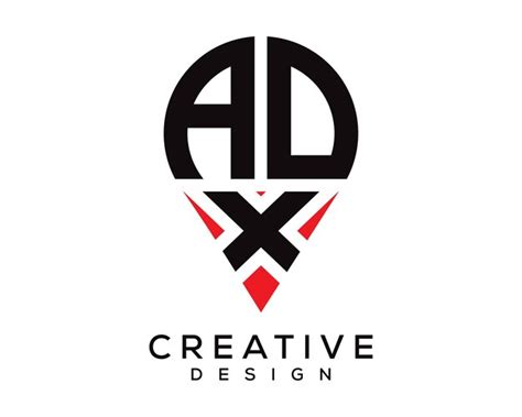 Dise O Del Logotipo De La Forma De La Letra Adx Vector Premium