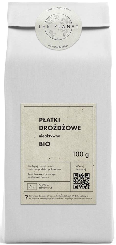 Płatki Drożdżowe Nieaktywne Bio 100 G The Planet We love the planet