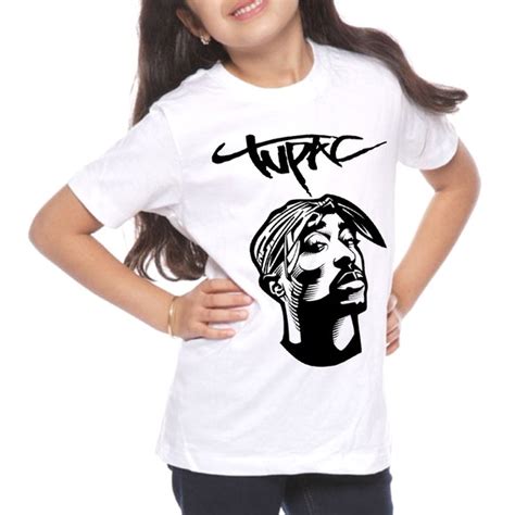 Camiseta Unissex Pac Tupac Shakur Rap Thug Adulto Infantil