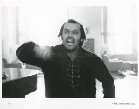 Jack Nicholson Stanley Kubrick The Shining 1980 Vintage Foto Original