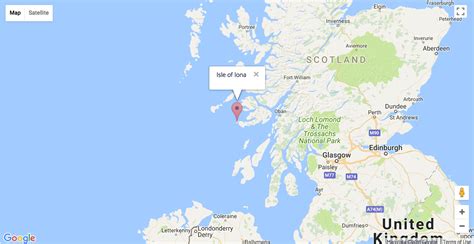 Map Of Iona Scotland - Ailina Laurette