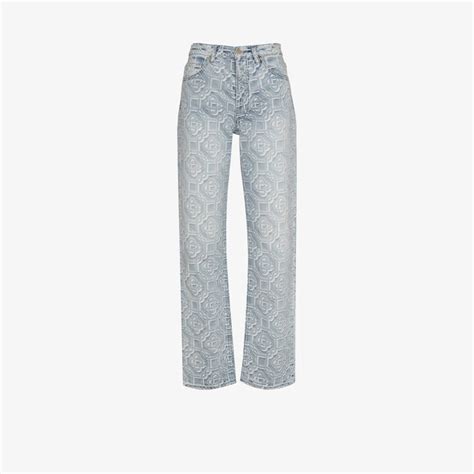 Casablanca Jacquard Logo Jeans Shopstyle