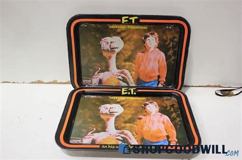 Vintage Metal Folding Tv Dinner Tray Movie E T Shopgoodwill