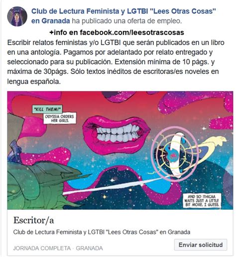 Lees Otras Cosas Club De Lectura Feminista Y Lgtbi En Granada