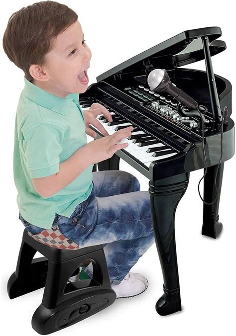 WinFun Symphonic Grand Piano Set Kids Toy, 37 Keys, 8 Instrument ...