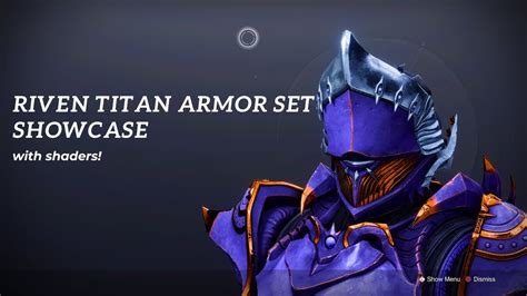 Anthemic Invocation Riven Titan Armor Set Showcase With Shaders