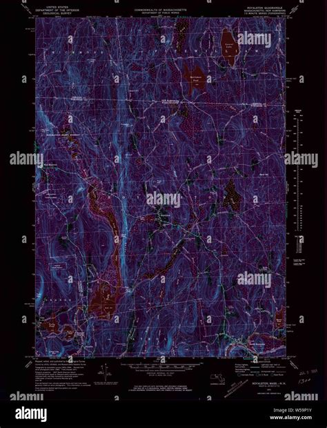 Massachusetts USGS Historical Topo Map MA Royalston 350520 1971 24000 ...