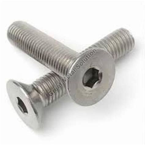 Silver Round Duplex Steel S31803 Allen CSK Bolt For Fittings Feature