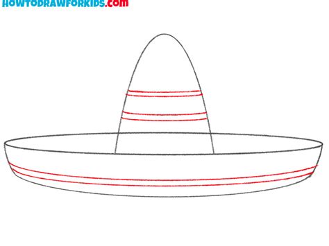 How To Draw A Sombrero Easy Drawing Tutorial For Kids