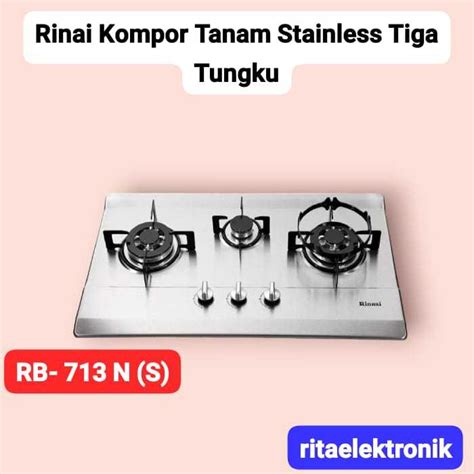 Jual Kompor Gas Tanam Rinnai Dua Tungku Rb N Gb Dan Rb N S