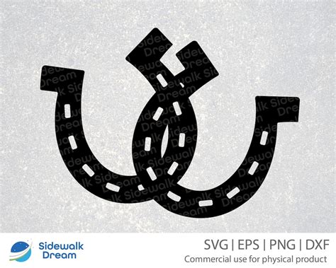 Double Horseshoe Svg Horseshoe Svg Two Horseshoes Svg Etsy Uk