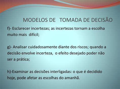 Ppt Modelos De Tomada De Decis O Powerpoint Presentation Free