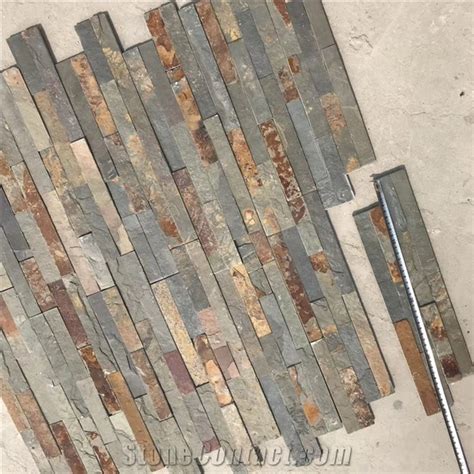 Outdoor Rusty Cultural Slate Stone Veneer Wall Cladding From China