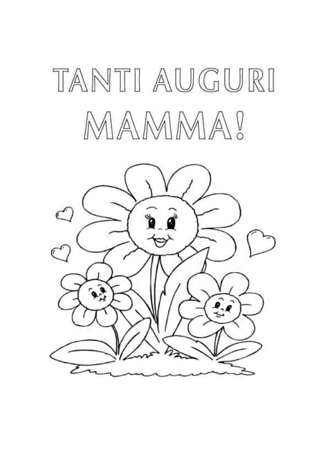 Disegno Da Colorare Per La Mamma Auguri Festa Della Mamma