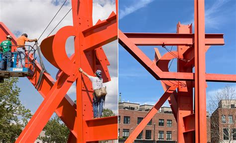 Mark Di Suvero Iroquois Sculpture Departing For Major Restoration