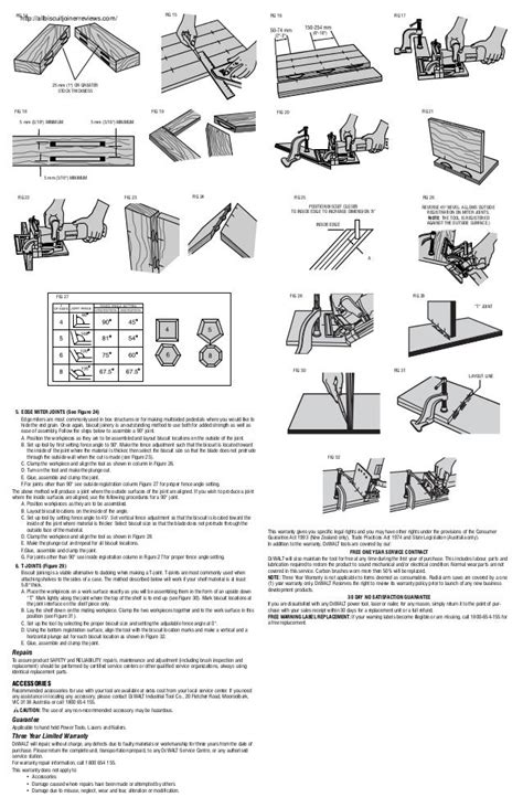 Dewalt dw682 k biscuit joiner- joiner manual