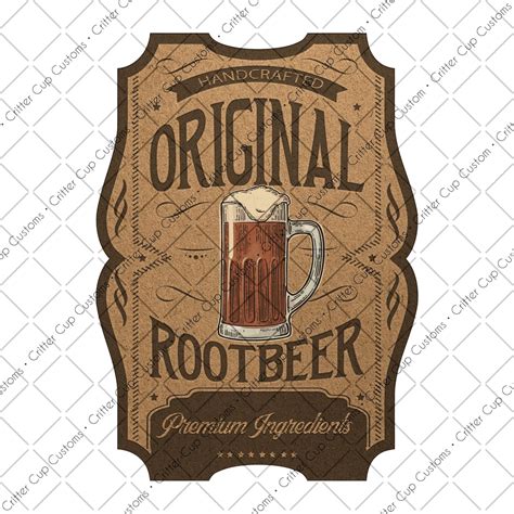 Drink Label Design Root-beer Label Digital Download Png File ...