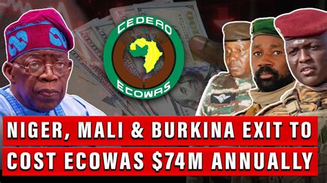 Ecowas Faces Over Million Annual Loss After Niger Mali Burkina