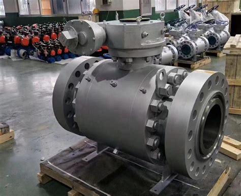 1500lb 2500lb Flanged High Pressure Forged Steel Trunnion Mounted Ball