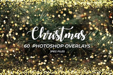 Christmas Overlays Photoshop Overlays Photo Overlays Bokeh Etsy