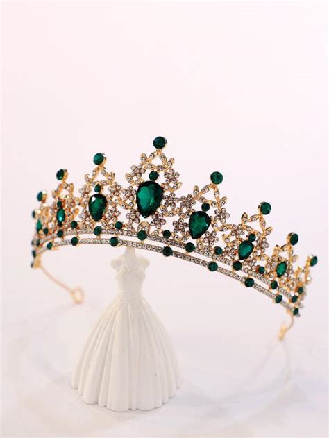 Diadema de boda con diamante de imitación con diseño de corona Moda