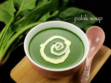 Palak Soup Recipe Spinach Soup Recipe Cream Of Spinach Soup