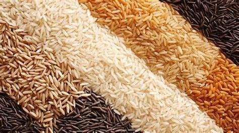 Seamless Rice Band Pattern Vector Texture Of Rice Seeds Background