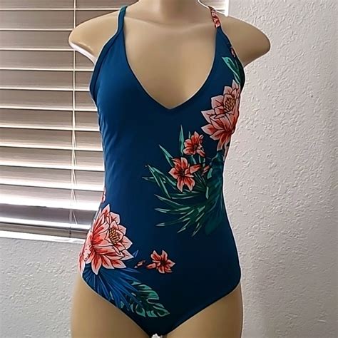 Kona Sol Swim Kona Sol One Piece Floral Print Swimsuit Poshmark