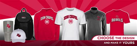 ZION CHAPEL HIGH SCHOOL REBELS - JACK, Alabama - Sideline Store - BSN ...