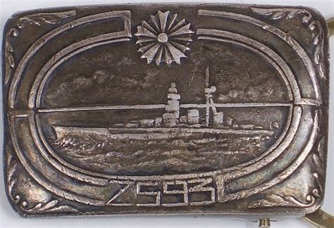 Special Large Maneuvers Naval Review Commemorative Belt Buckles