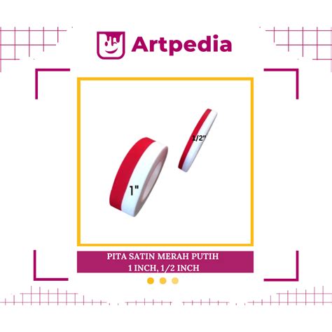 Jual Pita Merah Putih Roll Pita Merah Putih Inch Pita Merah Putih