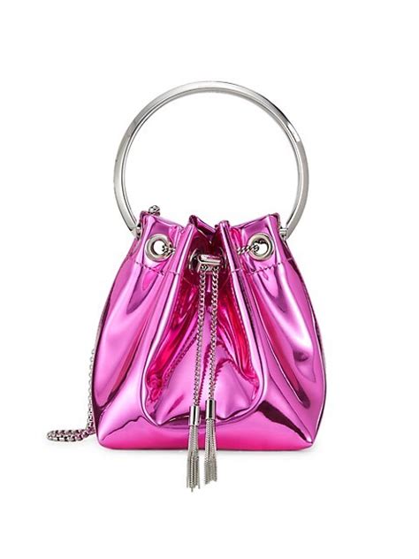 Shop Jimmy Choo Bon Bon Metallic Mini Bag Saks Fifth Avenue