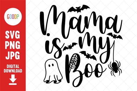 Mama Is My Boo Svg Graphic By Goodpshop Creative Fabrica